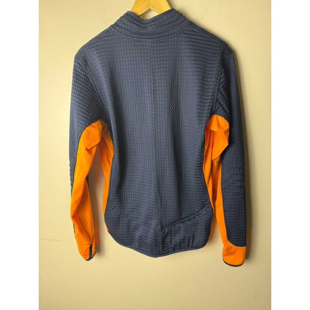 Nike Sphere Thermal 1/4 Zip Youth L Pullover Blue Orange Athletic